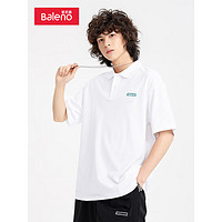 Baleno 班尼路 纯色男生休闲短袖POLO衫上衣 001W漂白 M