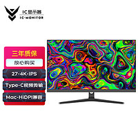 IC GE278U 27英寸 IPS 显示器 (3840×2160、60Hz、100%sRGB、HDR400、Type-C 15W)