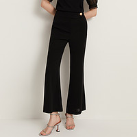 LIME FLARE 莱茵福莱尔 商场同款摩登微喇西装裤夏季新款气质黑色休闲裤垂感通勤朗姿旗下