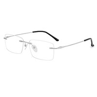 winsee 萬新 銀色金屬眼鏡框+1.74折射率 防藍光鏡片