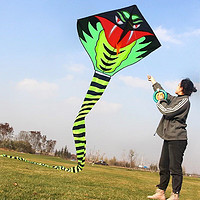 有券的上：JIMITU 吉米兔 长尾蛇形风筝 9米大青蛇＋200米线轮