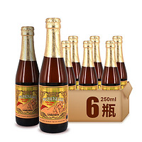 林德曼比利时进口果味啤酒 樱桃/草莓/桃子/ 精酿女士水果啤酒 整箱送礼 6瓶桃子味