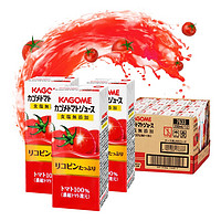KAGOME 可果美 日本进口混合果蔬汁野菜生活早餐番茄汁果汁饮料200ml*12瓶装