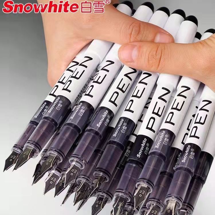 Snowhite 白雪 直液式钢笔 0.5mm 黑色 单支装