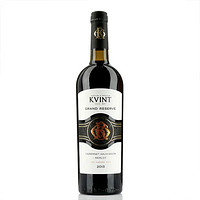 KVINT 克文特 摩尔多瓦原瓶进口 2015赤霞珠梅洛混酿 干红葡萄酒 750ml单瓶装