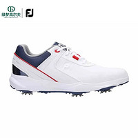 FOOTJOY 高尔夫球鞋FJ男士HydroLite舒适稳定透气有钉golf运动鞋 50068-白/海军蓝 9=44码
