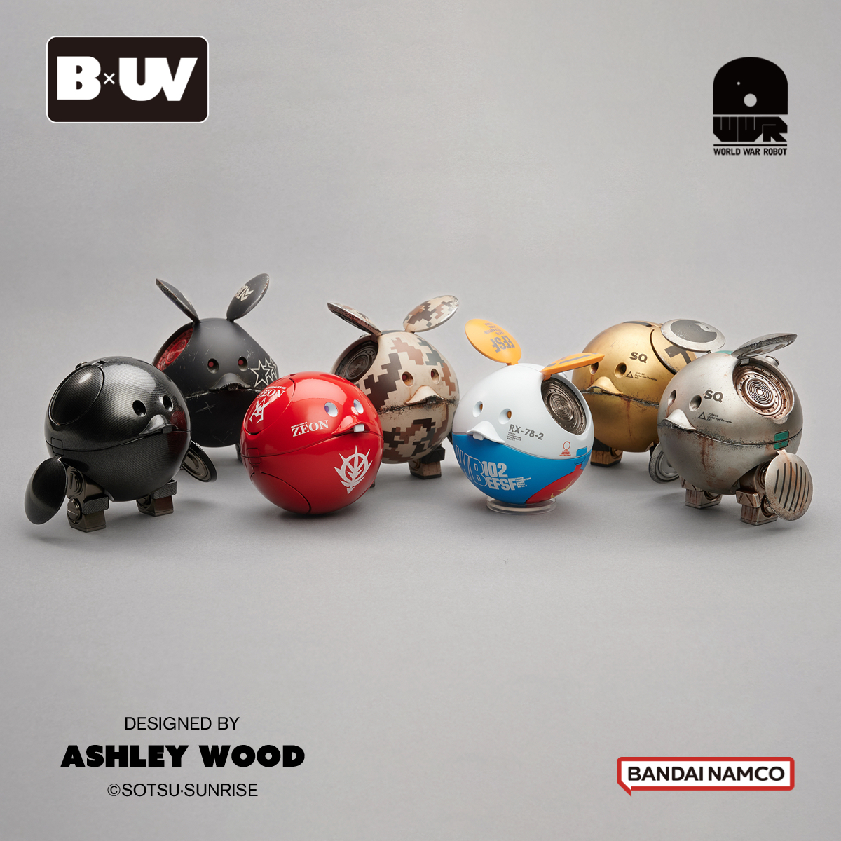 BANDAI x UV 联名盲盒 GUNDANHARO x SQUARE 第二弹