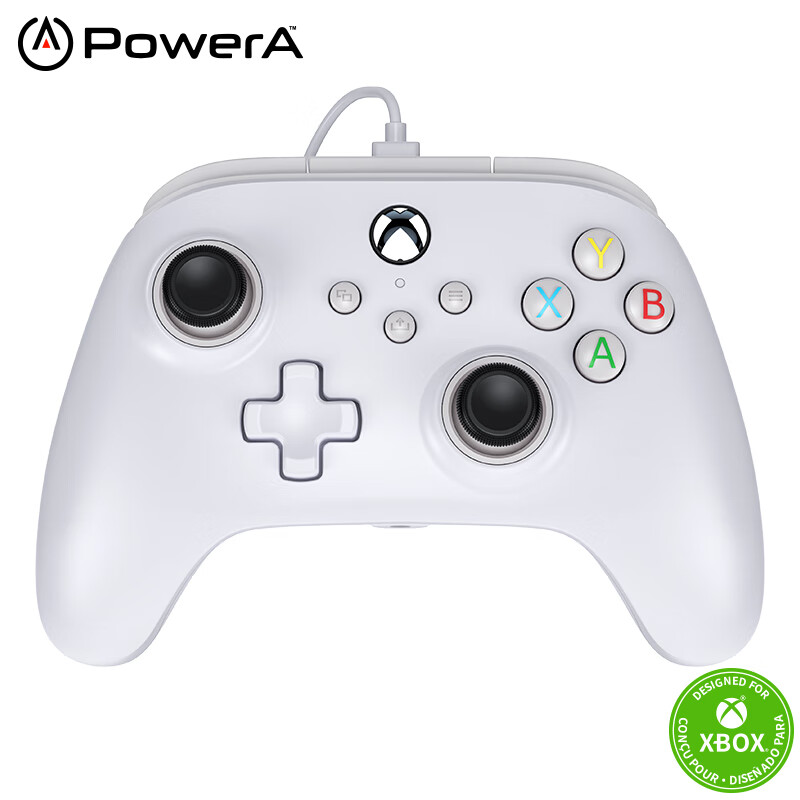 PowerA xbox游戏有线手柄 白色