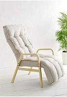 [Yamazen 山善] 躺椅放松椅宽58.5×深86.5-121.5×高89-99厘米米色