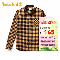 Timberland 男裝翻領戶外休閑舒適時尚格子襯衫長袖上衣A2EDX B16 S(60~66KG)