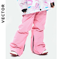 VECTOR新款儿童滑雪裤女童保暖防水单板中大童雪地裤男童滑雪装备