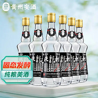 贵州安酒 安酒夜郎村 窖酒黑标复古版 浓香型白酒 42度 500ml*6瓶 整箱装
