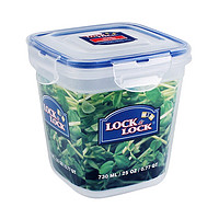 LOCK&LOCK; 正方形微波爐飯盒塑料餐盒密封便當冰箱收納盒保鮮盒