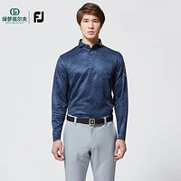 FOOTJOY 高尔夫服装男士秋季运动长袖T恤golf长袖POLO衫 岩纹蓝-88136 M