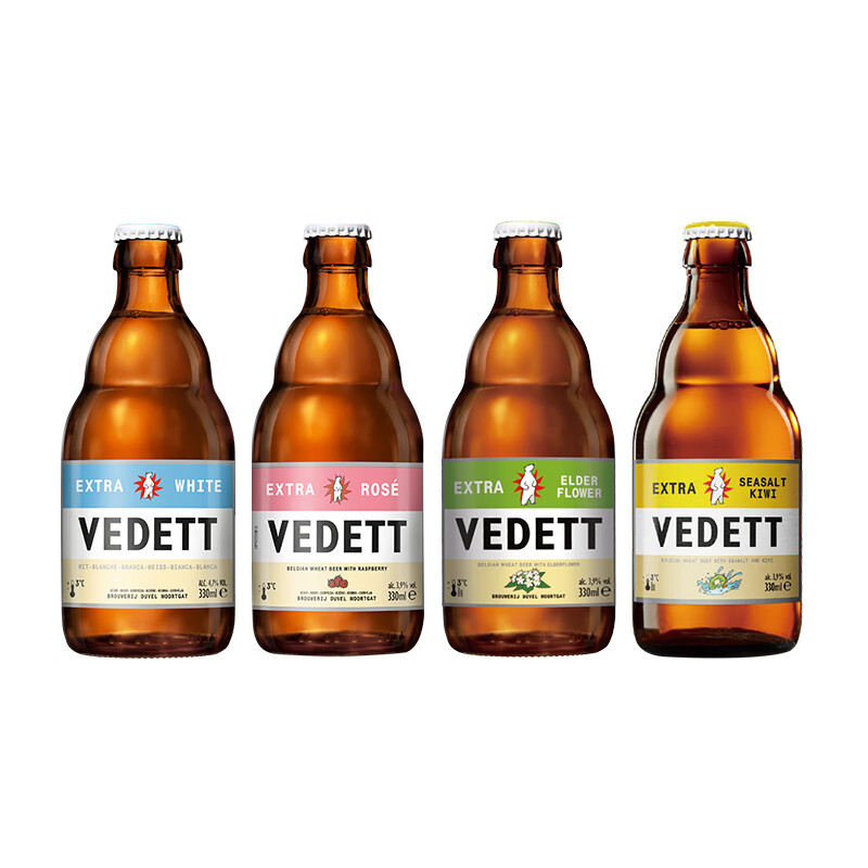 VEDETT 白熊 啤酒 接骨木花 精酿 啤酒 330ml*4瓶