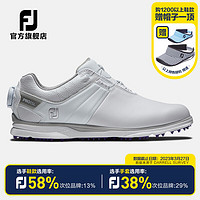 FOOTJOY 高尔夫球鞋女士FJ Pro\/SL真皮无钉款golf旋钮款boa款运动鞋防泼水防滑 白-98137[旋钮BOA] 5=35码