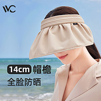 VVC 20點開始：VVC  女士貝殼遮陽帽  UPF50+  防風繩+可折疊