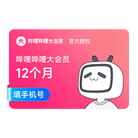 bilibili 嗶哩嗶哩 大會員 12個月