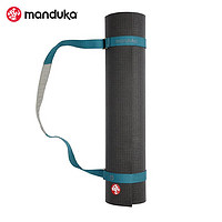 Manduka Commuter 棉质瑜伽垫捆绑带背带收纳带松紧带束绳收纳绳捆绑绳子 灰绿