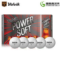 Volvik 韩国沃维克高尔夫球 Power Soft光面二层球高度可视性 白色
