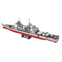 PANLOS BRICKS 潘洛斯 军事系列 637007 提康德罗加级导弹巡洋舰 积木模型