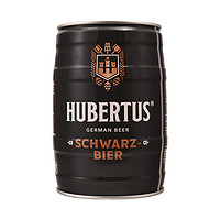 HUBERTUS 德国原装进口啤酒狩猎神小麦黑啤酒5L桶装5升大桶装