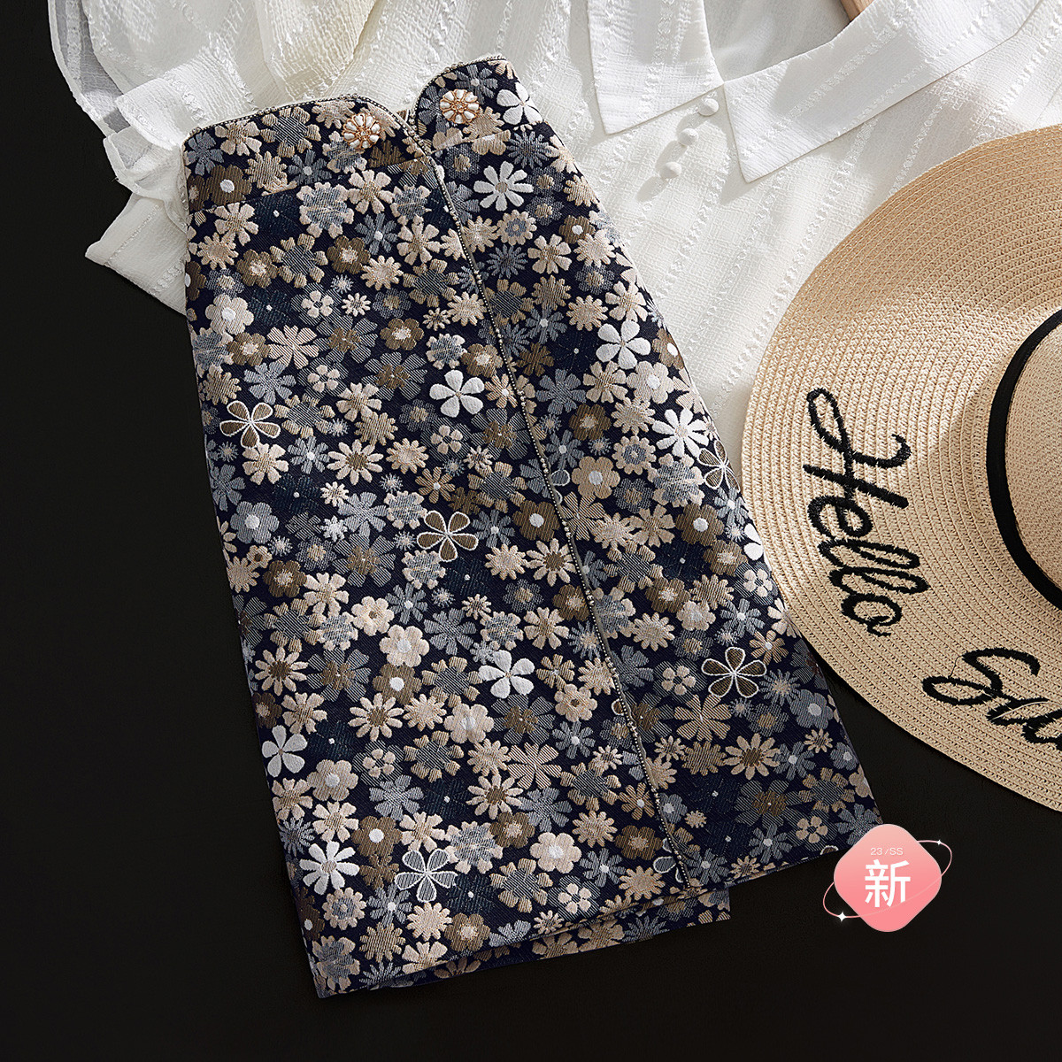 她池 女士包臀半身裙 T31B0163BB443