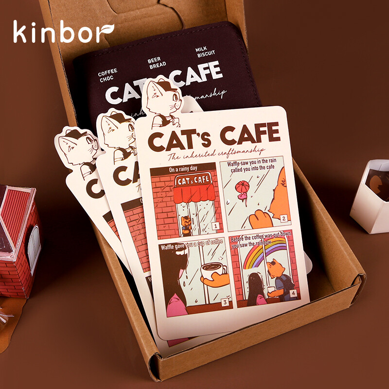 kinbor DT57254 A6手帐切割垫板 猫咪咖啡馆