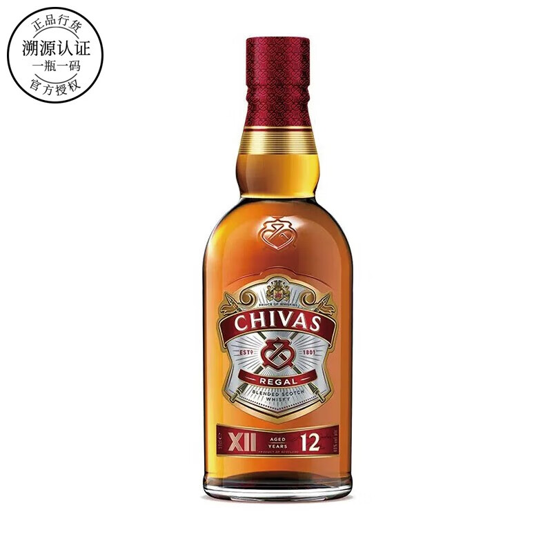 CHIVAS 芝华士 苏格兰 威士忌 12年  500ml单支