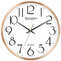 康巴丝（COMPAS）挂钟 创意简约钟表客厅挂墙卧室时钟 C3240 金色