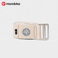 Manduka unFoLD瑜伽伸展带防滑健身训练耐用运动拉伸绳瑜伽辅助力量练习带质白 - (180cm)