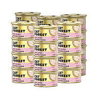移动端：猫森林 猫罐头零食成幼猫营养罐头 鸡丝味85g*24罐