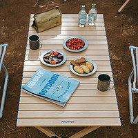 Naturehike挪客铝合金蛋卷桌便携式户外露营野餐折叠桌桌椅装备