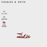 CHARLES&KEITH23春季新品CK9-71850044花朵装饰儿童平跟凉鞋 Red红色 33
