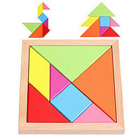 万力睿积木宝宝木质拼图玩具儿童玩具七巧板 1个装七巧板