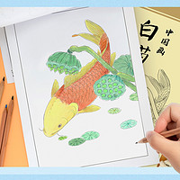 Mr.P 中国画白描入门篇临摹画册画画本底稿画稿素材教程绘画儿童涂色书