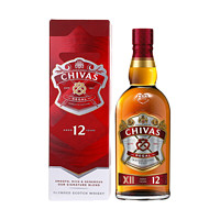 格兰芝华士（Chivas Regal）苏格兰调和麦芽威士忌洋酒 芝华士12年 700ml