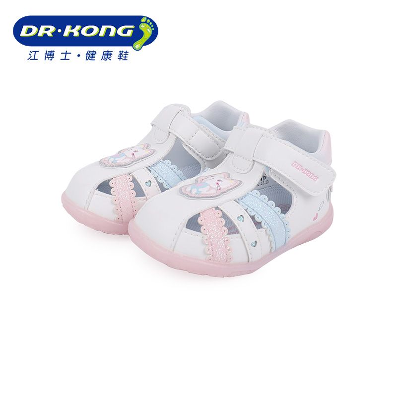 DR.KONG 江博士 婴儿透气软底小白鞋
