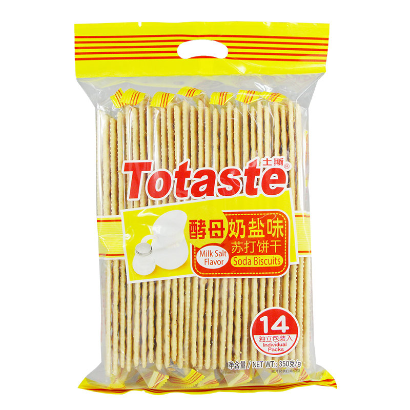 Totaste 土斯 酵母奶盐味苏打饼干咸味350g早代餐孕妇粗粮健康零食