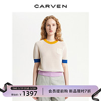 CARVEN 卡纷 女士短袖针织衫 6231V2401201