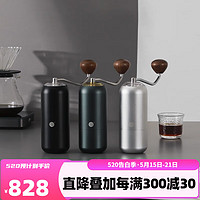 HeroZ7手摇磨豆机咖啡豆手动研磨机不锈钢7星镀钛磨芯手磨咖啡机 Z7磨豆机-银色