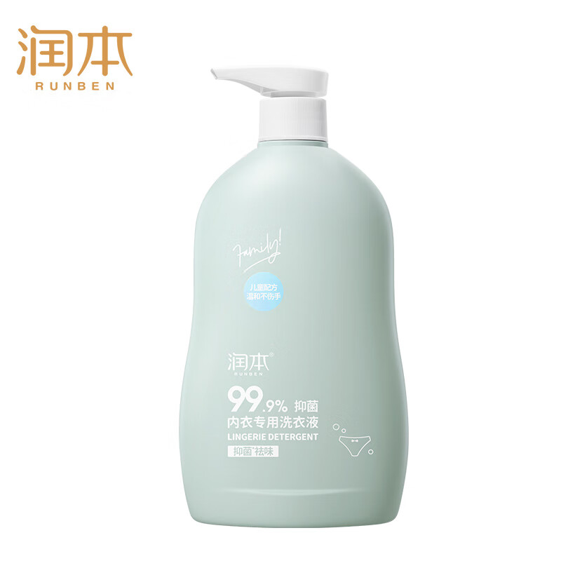 RUNBEN 润本 儿童内衣洗衣液 500ml 赠旅行装