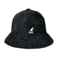 KANGOL 袋鼠同款漁夫帽貝雷帽冬季兔毛盆帽毛絨帽子秋冬