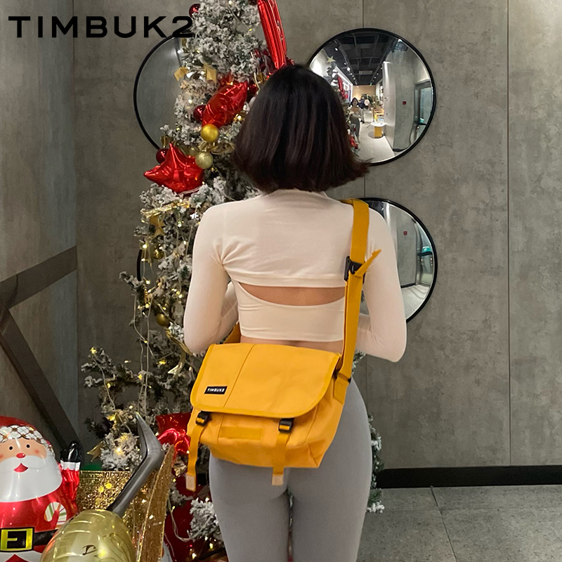 TIMBUK2包包女中性斜挎包小包女欧美ins潮邮差包单肩包时尚休闲 音速黑蓝扣/XS