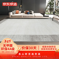 京東京造 客廳地毯 臥室現代簡約北歐輕奢防滑茶幾毯 淺墨-160*230cm