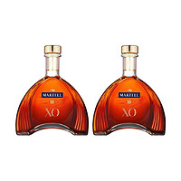 黑卡会员：MARTELL 马爹利 XO 法国干邑白兰地 40度 700毫升 双支