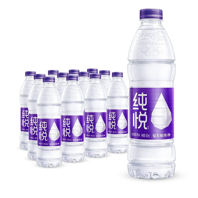 可口可乐 纯悦饮用水550ml*12瓶整箱办公活动会议用水 550ml*12瓶整箱
