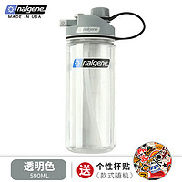 乐基因nalgene进口吸管杯大人塑料便携运动水杯女健身水壶男杯子 1790-1020_透明色