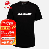 MAMMUT 猛犸象 Core男經典LOGO短袖T恤1017-04030 黑色M