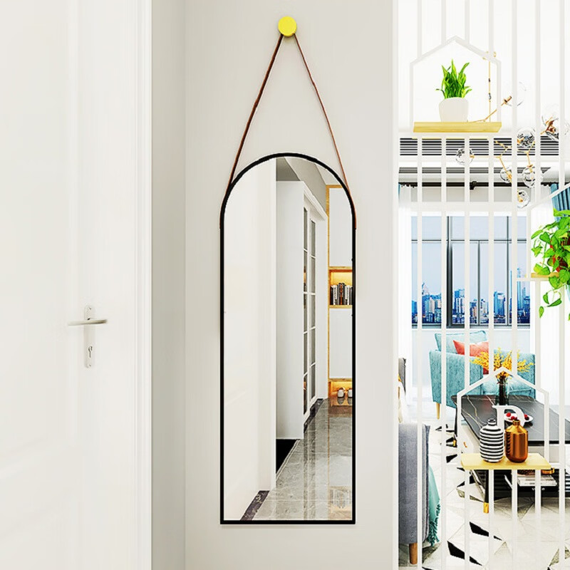 安尔雅穿衣镜子挂墙家用卧室客厅试衣镜挂式贴墙壁挂化妆镜浴室镜